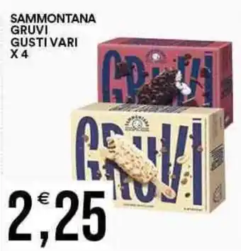 Vantaggio Cash&Carry SAMMONTANA GRUVI GUSTI VARI X 4 offerta