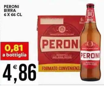 Vantaggio Cash&Carry PERONI BIRRA 6 X 66 CL offerta