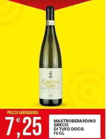 Vantaggio Cash&Carry MASTROBERARDINO GRECO DI TUFO DOCG 75 CL offerta
