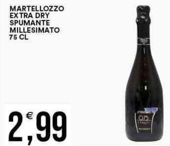Vantaggio Cash&Carry MARTELLOZZO EXTRA DRY SPUMANTE MILLESIMATO 75 CL offerta