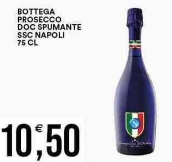 Vantaggio Cash&Carry BOTTEGA PROSECCO DOC SPUMANTE SSC NAPOLI 75 CL offerta