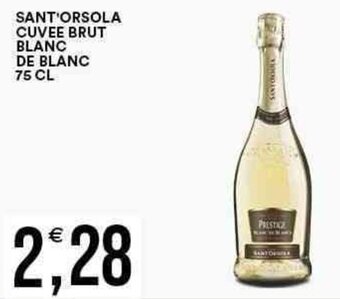 Vantaggio Cash&Carry SANT'ORSOLA CUVEE BRUT BLANC DE BLANC 75 CL offerta