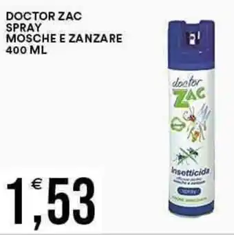Vantaggio Cash&Carry DOCTOR ZAC SPRAY MOSCHE E ZANZARE 400 ML offerta
