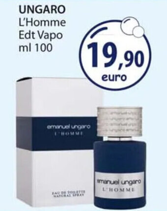 Acqua & Sapone UNGARO L'Homme Edt Vapo ml 100 offerta