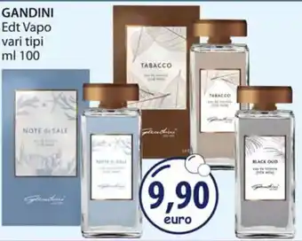 Acqua & Sapone GANDINI Edt Vapo vari tipi ml 100 offerta