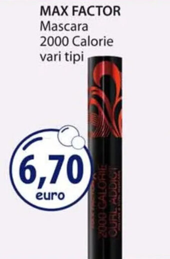Acqua & Sapone MAX FACTOR Mascara 2000 Calorie vari tipi offerta