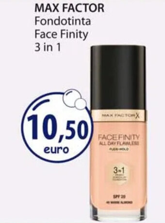 Acqua & Sapone MAX FACTOR Fondotinta Face Finity 3 in 1 offerta