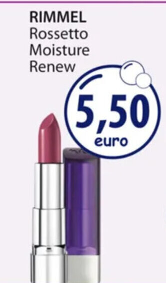 Acqua & Sapone RIMMEL Rossetto Moisture Renew offerta