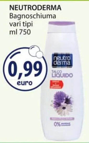 Acqua & Sapone NEUTRODERMA Bagnoschiuma vari tipi ml 750 offerta