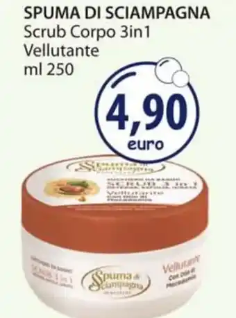 Acqua & Sapone SPUMA DI SCIAMPAGNA Scrub Corpo 3in1 Vellutante ml 250 offerta