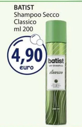 Acqua & Sapone BATIST Shampoo Secco Classico ml 200 offerta