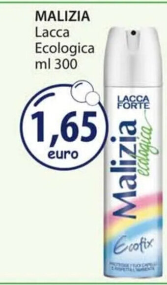 Acqua & Sapone MALIZIA Lacca Ecologica ml 300 offerta