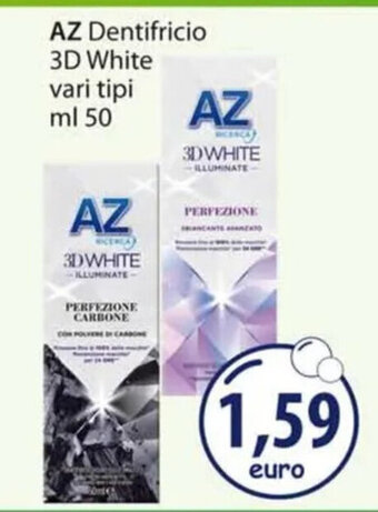 Acqua & Sapone AZ Dentifricio 3D White vari tipi ml 50 offerta
