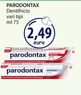 Acqua & Sapone PARODONTAX Dentifricio vari tipi ml 75 offerta