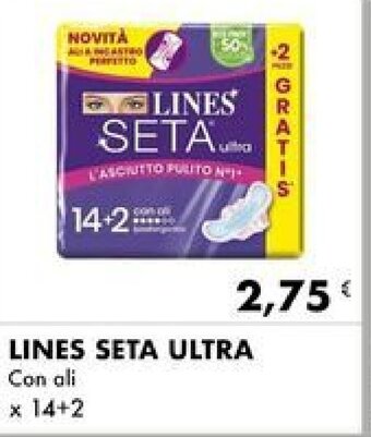 Iper Tosano LINES SETA ULTRA Con ali x 14+2 offerta