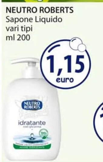 Acqua & Sapone NEUTRO ROBERTS Sapone Liquido vari tipi ml 200 offerta