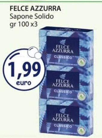 Acqua & Sapone FELCE AZZURRA Sapone Solido gr 100 x3 offerta