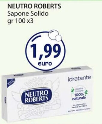 Acqua & Sapone NEUTRO ROBERTS Sapone Solido gr 100 x3 offerta
