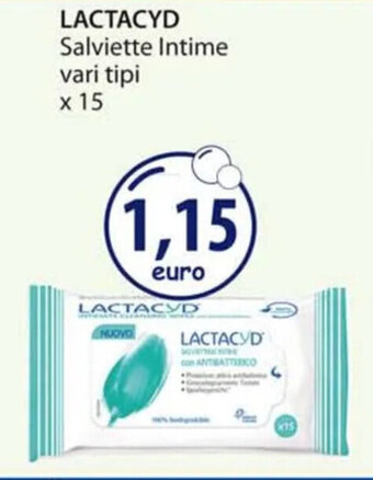 Acqua & Sapone LACTACYD Salviette Intime vari tipi x 15 offerta