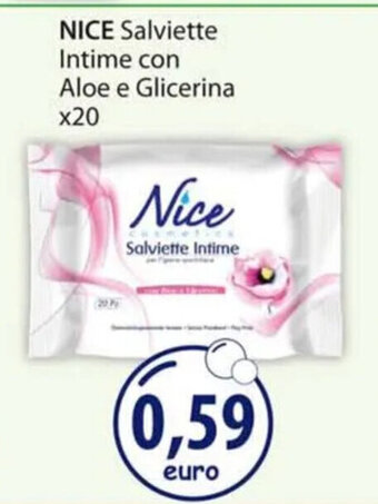 Acqua & Sapone NICE Salviette Intime con Aloe e Glicerina x20 offerta