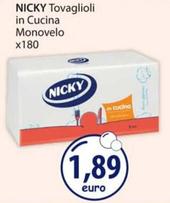 Acqua & Sapone NICKY Tovaglioli in Cucina Monovelo x180 offerta