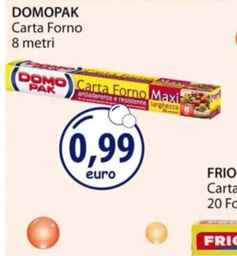 Acqua & Sapone DOMOPAK Carta Forno 8 metri offerta