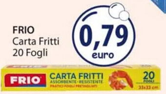 Acqua & Sapone FRIO Carta Fritti 20 Fogli offerta