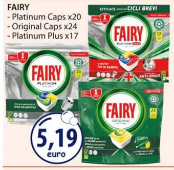 Acqua & Sapone FAIRY - Platinum Caps x20 - Original Caps x24 - Platinum Plus x17 offerta