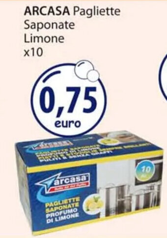 Acqua & Sapone ARCASA Pagliette Saponate Limone x10 offerta