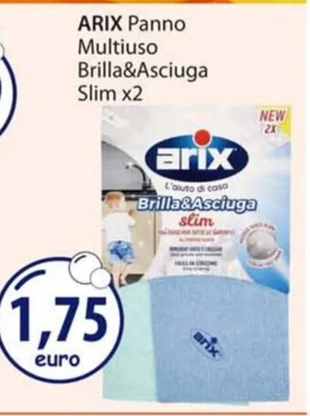 Acqua & Sapone ARIX Panno Multiuso Brilla&Asciuga Slim x2 offerta