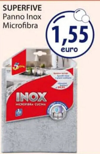 Acqua & Sapone SUPERFIVE Panno Inox Microfibra offerta