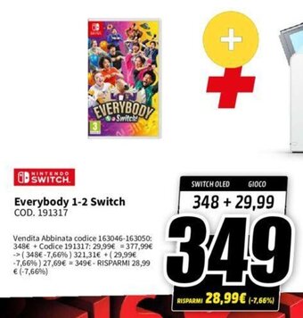 MediaWorld NINTENDO SWITCH Everybody 1-2 Switch offerta