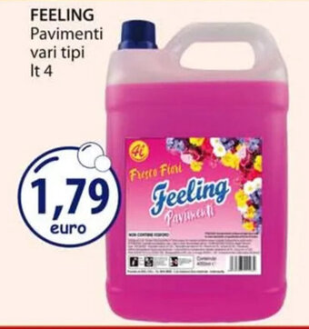 Acqua & Sapone FEELING Pavimenti vari tipi Lt 4 offerta