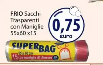Acqua & Sapone FRIO Sacchi Trasparenti con 55x60 x15 offerta