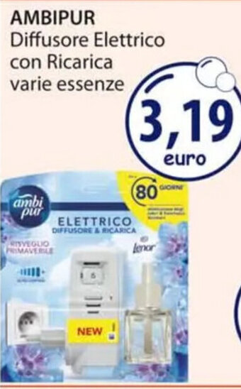 Acqua & Sapone AMBIPUR Diffusore Elettrico con Ricarica varie essenze offerta