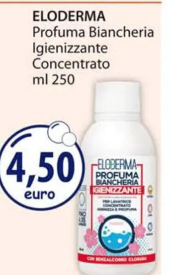 Acqua & Sapone ELODERMA Profuma Biancheria Igienizzante Concentrato ml 250 offerta