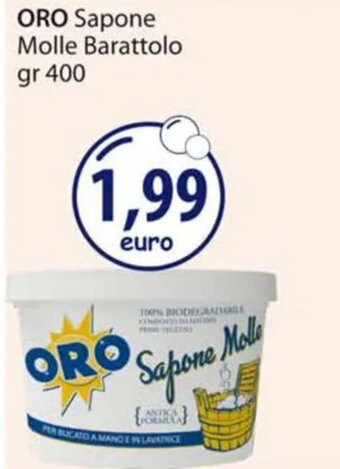 Acqua & Sapone ORO Sapone Molle Barattolo gr 400 offerta
