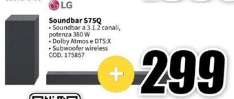 MediaWorld LG Soundbar S75Q offerta