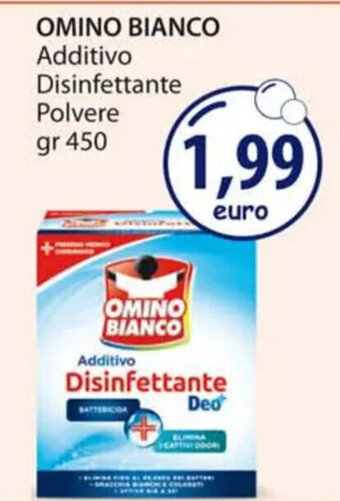Acqua & Sapone OMINO BIANCO Additivo Disinfettante Polvere gr 450 offerta