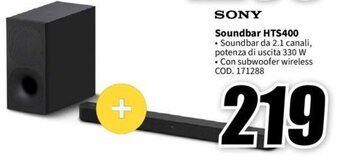 SONY Soundbar HTS400