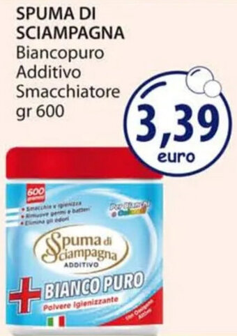Acqua & Sapone SPUMA DI SCIAMPAGNA Biancopuro Additivo Smacchiatore gr 600 offerta