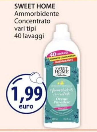 Acqua & Sapone SWEET HOME Ammorbidente Concentrato vari tipi 40 lavaggi offerta