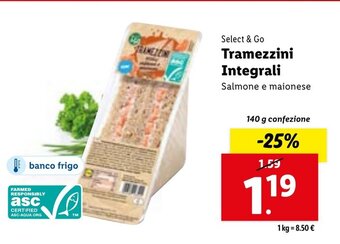 Lidl Select & Go Tramezzini Integrali 140 g confezione offerta