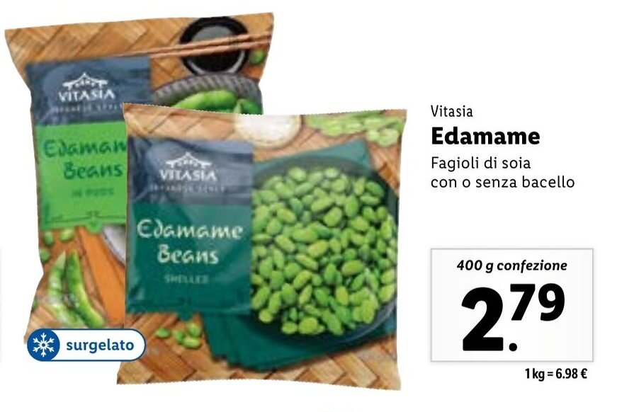 Vitasia Edamame 400 g confezione offerta di Lidl