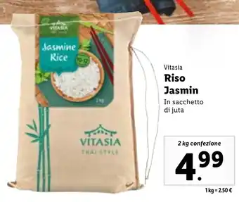 Lidl Vitasia Riso Jasmin 2 kg confezione offerta