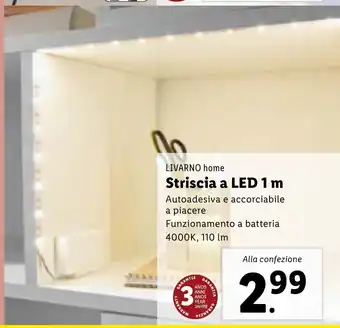 Lidl LIVARNO home Striscia a LED 1 m offerta