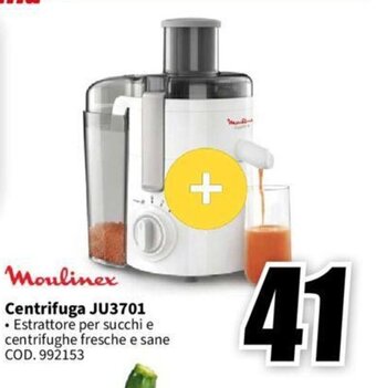 MediaWorld Moulinex Centrifuga JU3701 offerta