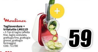 MediaWorld Moulinex Tagliaverdure + tritatutto LM811D offerta