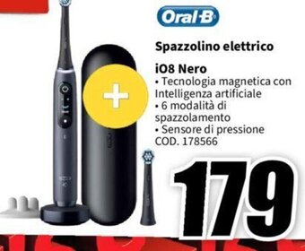 MediaWorld Oral B Spazzolino elettrico i08 Nero offerta