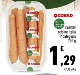 Conad CAROTE 750 g offerta